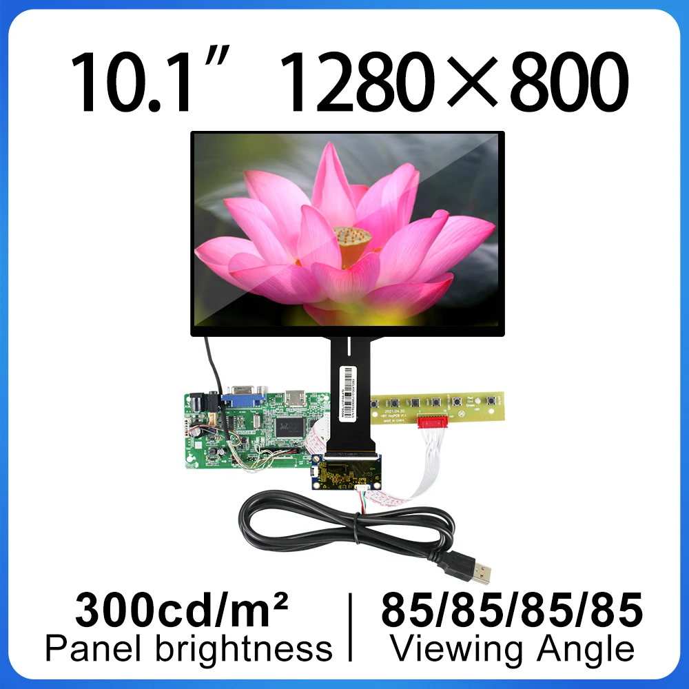 

BOE GV101WXM-N81 10.1 Inch HD Digital IPS LCM LED LCD Display Screen Without Touch Resolution 1280×800 Hard Coating