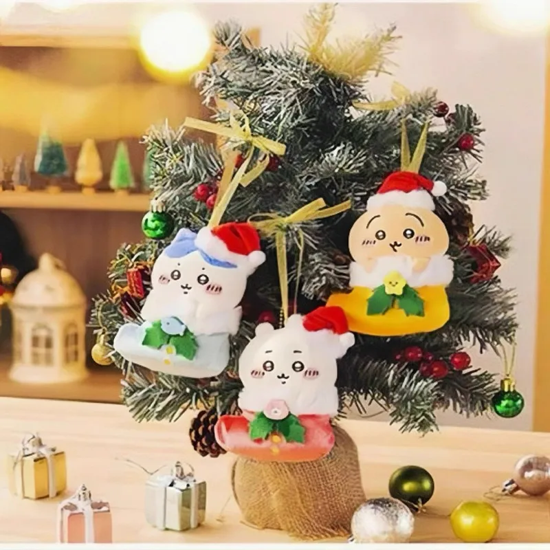 Kerstmis Nieuwe Chiikawa Ursage Pop Kleine Acht Pop Kleine Hanger Jiikawa Pluche Hanger Sleutelhanger Gift Leuke Schooltas Hanger Speelgoed