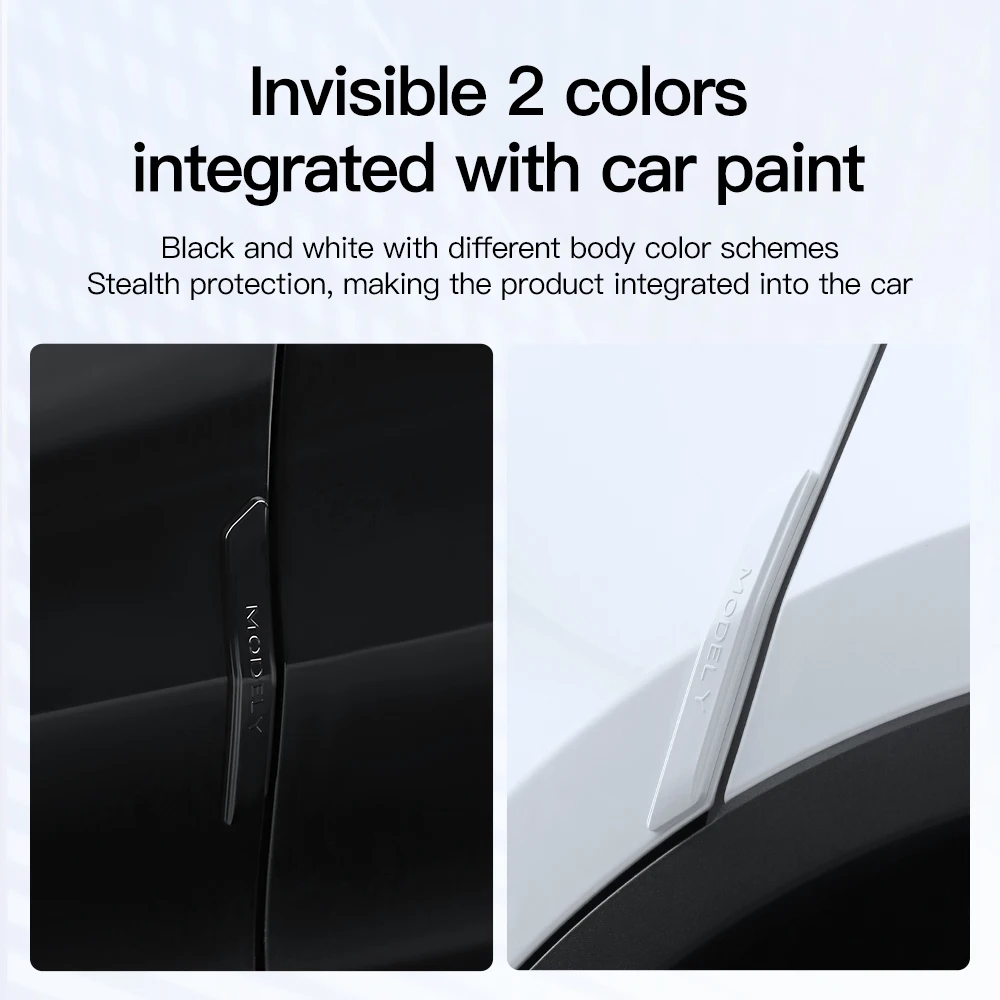 YZ For Tesla Model 3 Model Y Car Door Anti-collision Strip ABS Paint Body Anti Scratch Sticker Modification Accessories