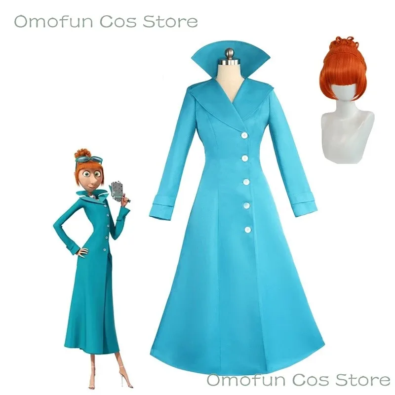 2025 aaa 와일드 코스프레 의상 루시 블루 트렌치 가발 그루 아내 드레스업 여성 재미있는 의상 할로윈 파티 카니발 역할극
