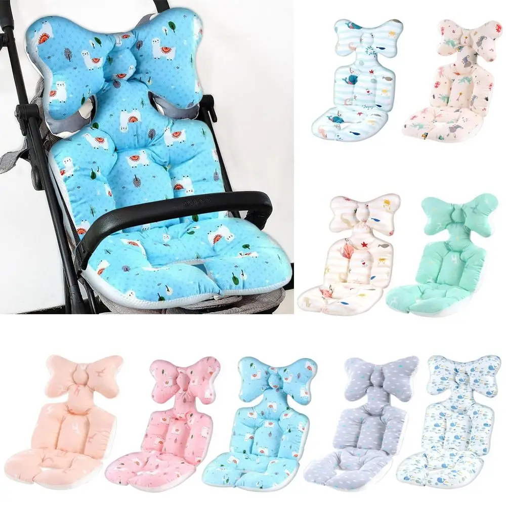 

Cartoon Soft Cotton Newborn Pushchairs Accessories Baby Stroller Seat Pad Infant Cushion Buggy Pad Child Cart Mat