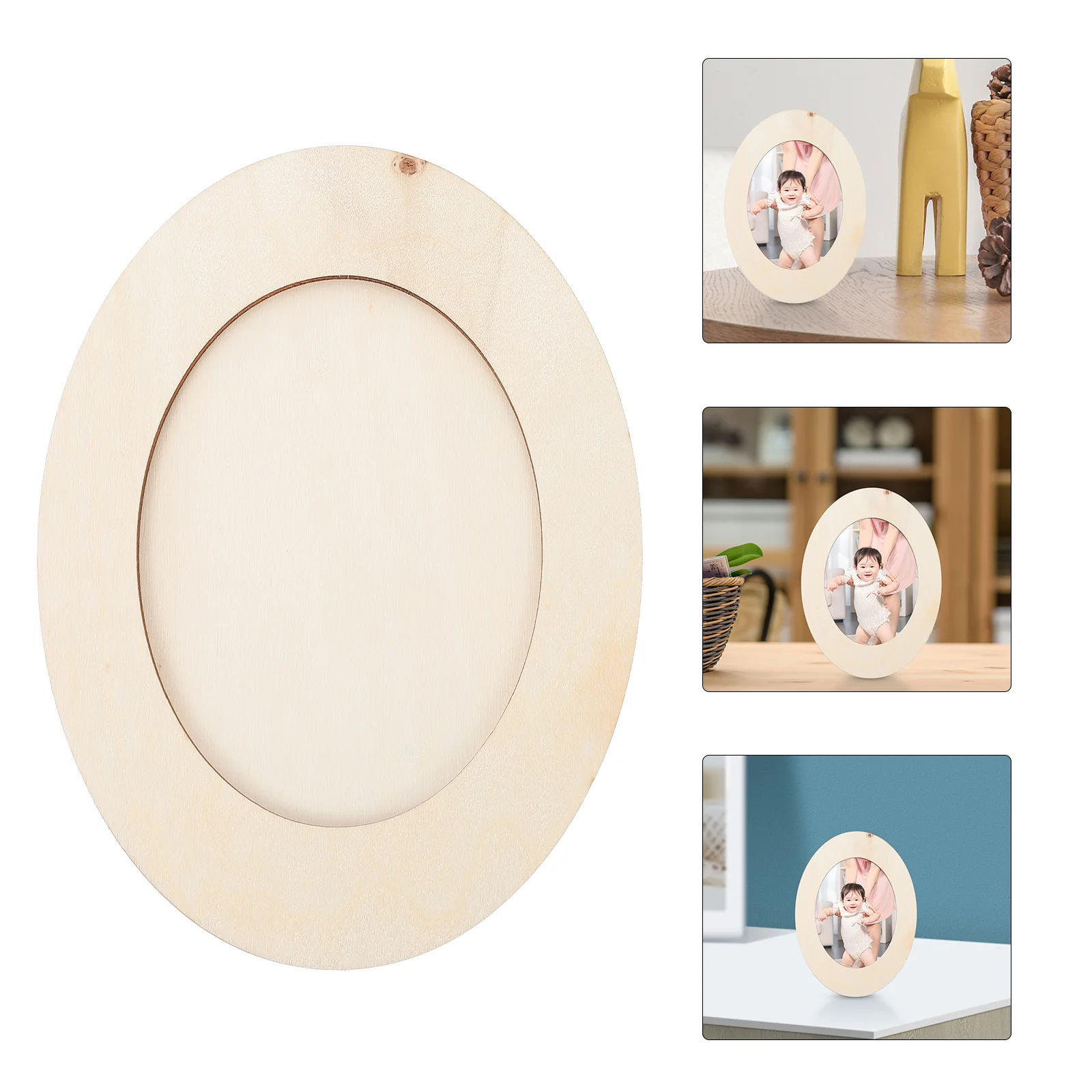 

3 Pcs Manual Solid Wood Photo Frame Parent-child Kids Building Kit Wooden Handicraft