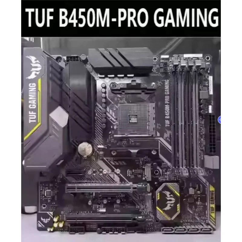 

for ASUS TUF B450M PRO GAMING AM4 mATX Motherboard DDR4 Dual M.2 Support AMD Ryzen