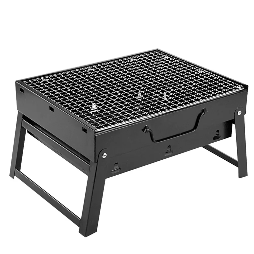 

Barbecue Party Portable Barbecue Folding Grill For Tailgating Events Efficient Airflow Control Hassle-free Cleanup