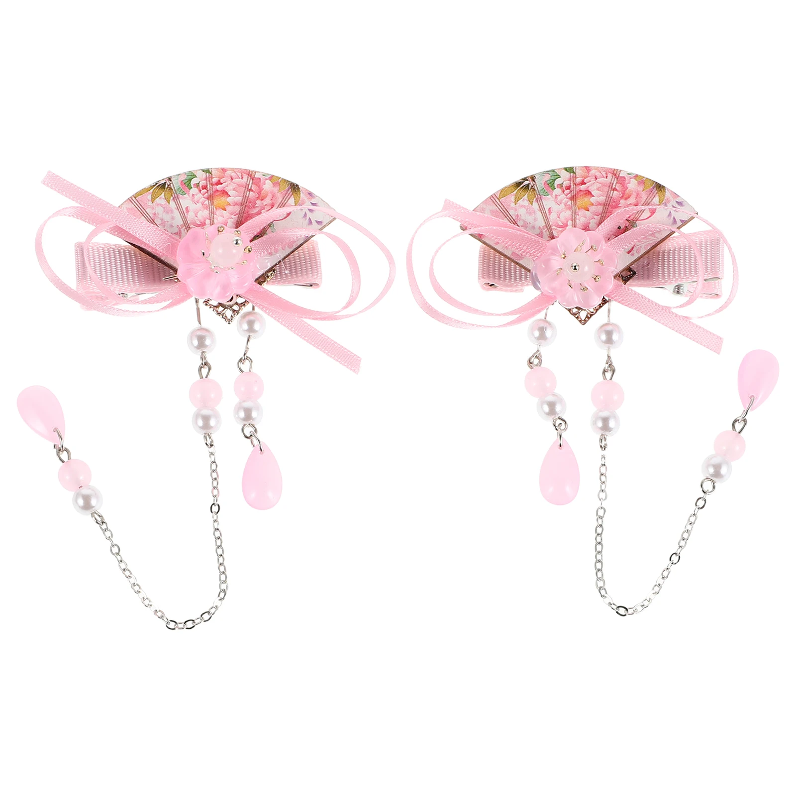 

Children Ancient Costume Hair Accessories Fabric Retro Hairpins Hanfu Girl Clips Tassel Decorations Durable
