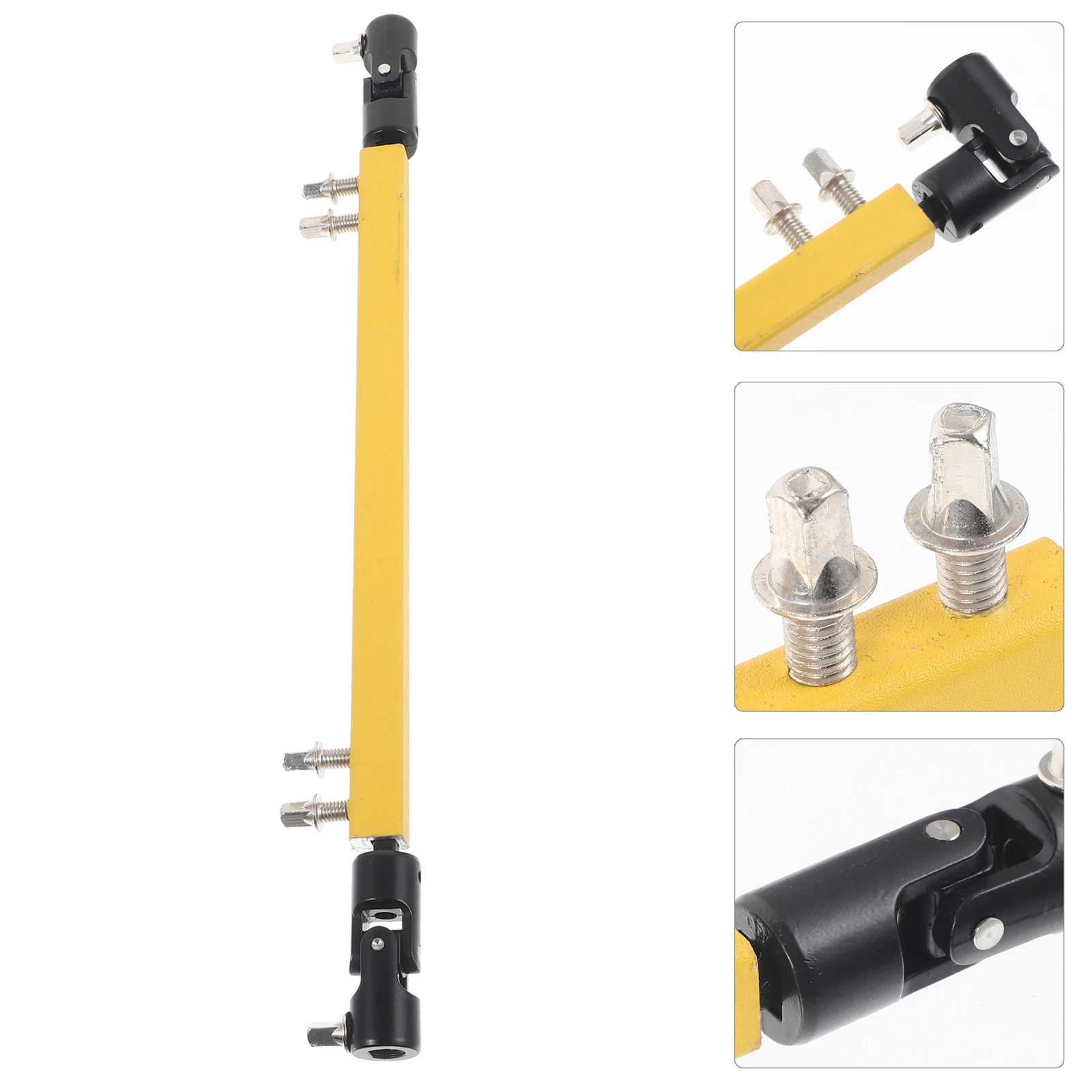 

Double Hammer Connecting Rod Drum Pedal Drive Shaft Metal Bass Beater Connector