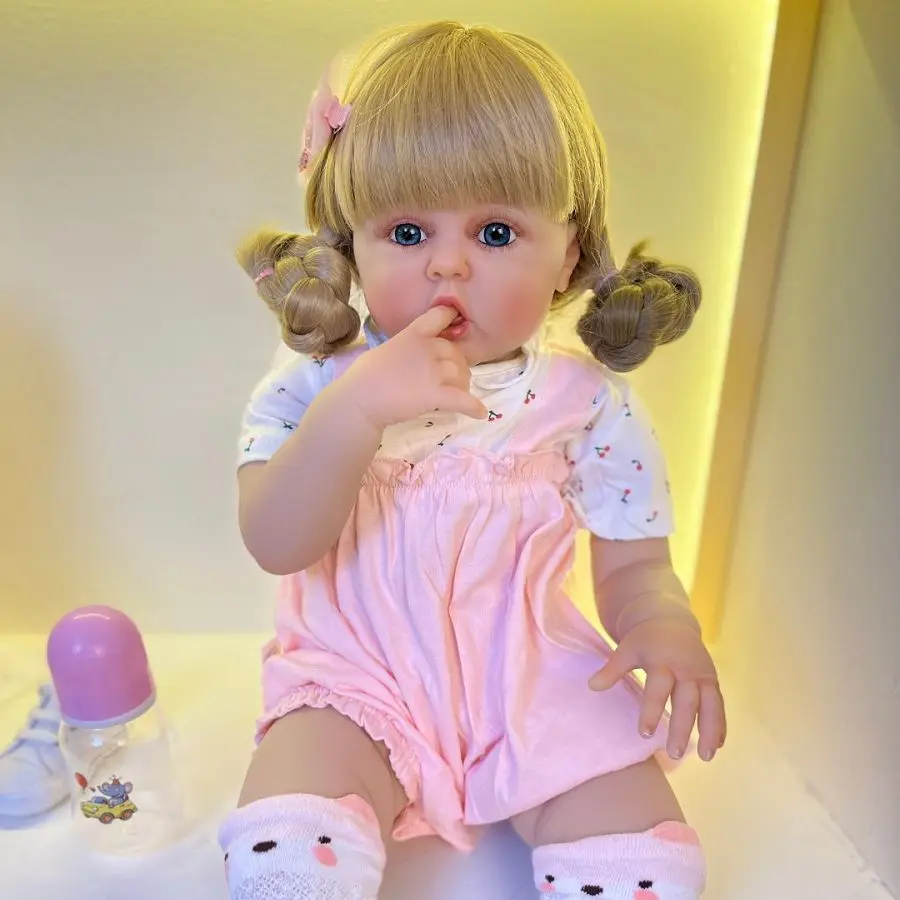 

Realistic 60cm Soft Silicone Reborn Baby Doll Vinyl Toy Princess Toddler Bebe Child Birthday Gift