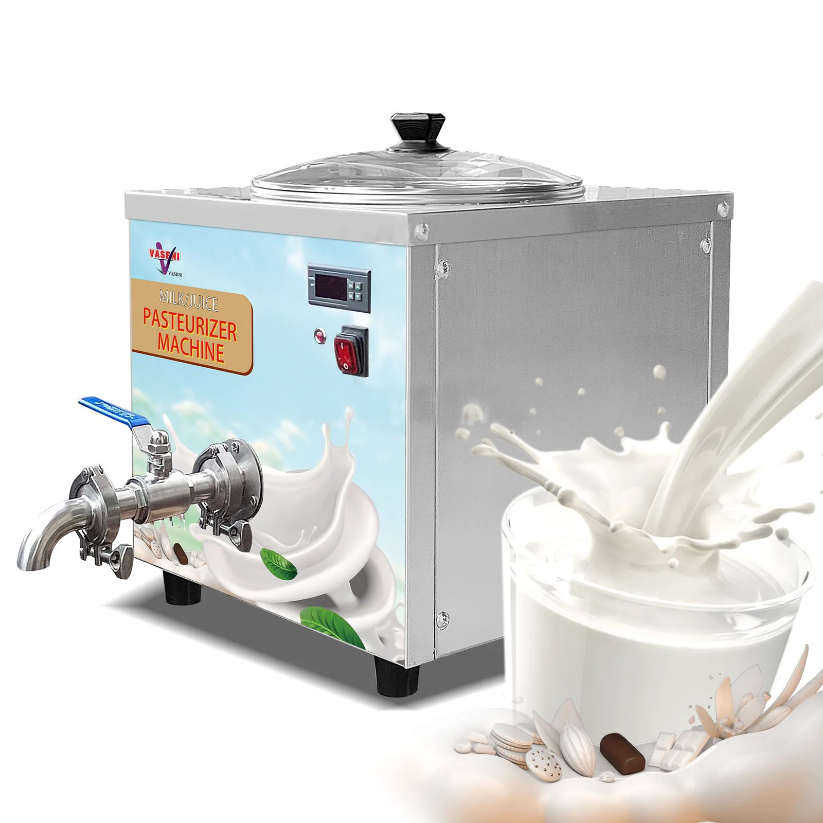 14L New Low Temperature Farm Applicable Milk Sterilizer Pasturization Machine Milk Pasturizing Machine Small Juice Pasteurizer
