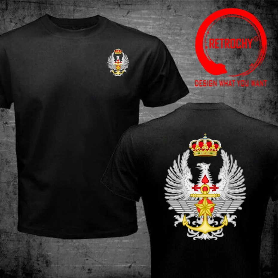 Emblem of the Spanish Defence High Command T Shirt Men Fashion Trendy Casual Clothing Stylish Tops Tee Shirt Leisure Tshirt