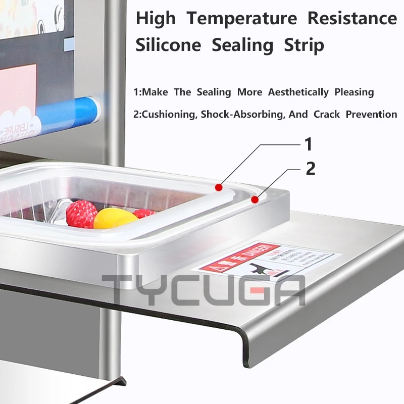 Ручной электрический упаковщик, упаковочный контейнер для пищевых продуктов, машина для упаковки пластиковых стаканчиков, машина для запечатывания коробок для еды, индивидуальный размер, круглая/прямоугольная форма