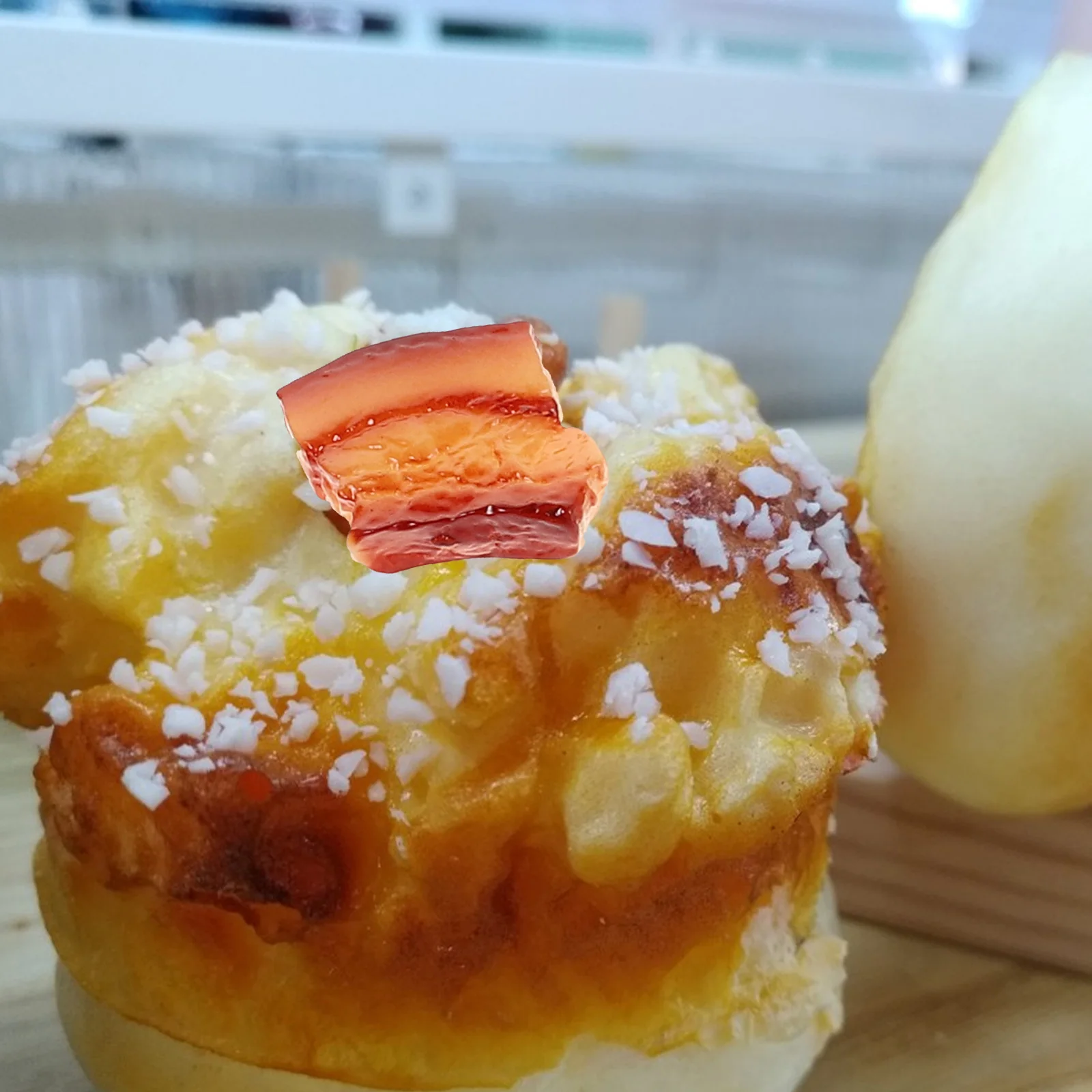 

5 Pcs Simulation Braised Pork naments Resin Material Decorative Plaything PVC Ribs Design Safe Use Montessori Toy Educational