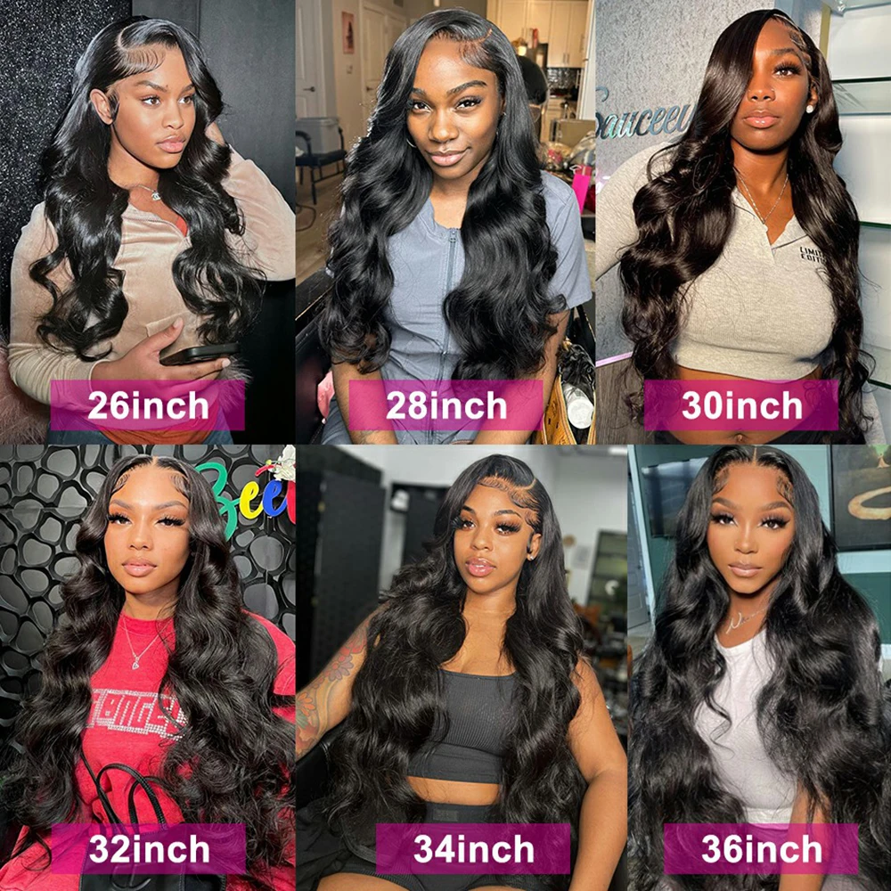 30 40 Inch Body Wave Lace Front Wig 13x4 13X6 HD Lace Frontal Wig 4x4 5X5 Glueless Closure Wig Human Hair Lace Frontal Wig 250%