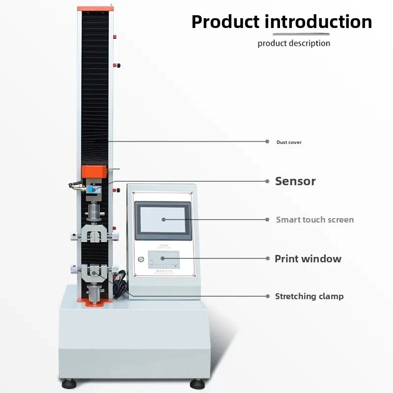 

Electronic universal tensile testing machine rubber film tensile strength testing device digital stripping tensile machine