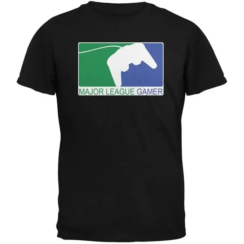 Major League Gamer Black Adult T Shirt