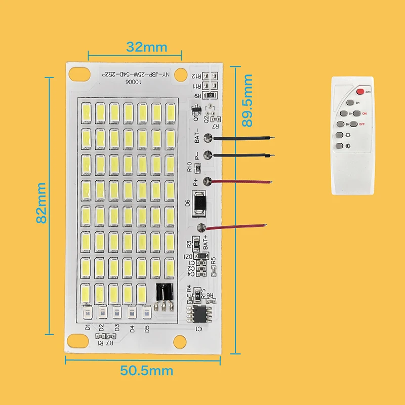 10W-600W LED Outdoor Solar Energy 2835 5730 High Brightness Bead Projection Light Integrated Light Source Light Panel