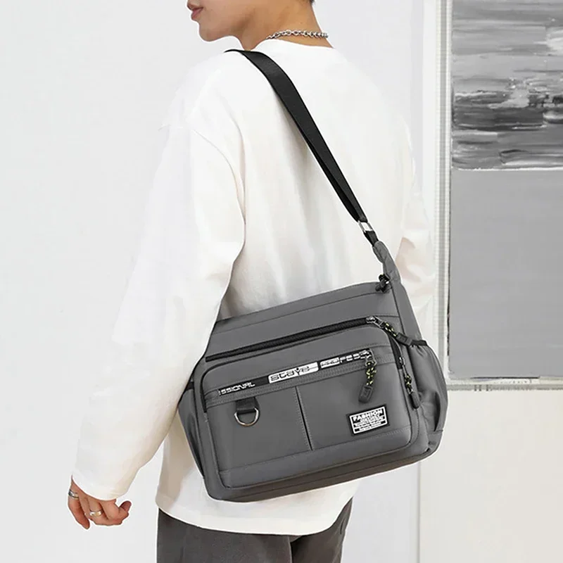 Robuste Multi-Pocket-Business-Umhängetasche für Männer und Frauen, lässige Business-Handtasche mit mehreren Fächern – Detail 18