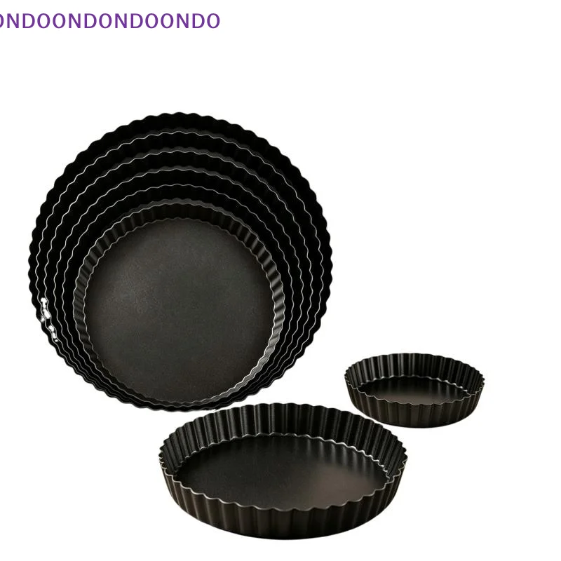 Fluted Pie Tart Pan Mold Baking Removable Bottom Nonstick Quiche Tool Circle Bakeware Template Dishes Cake Pans GYH