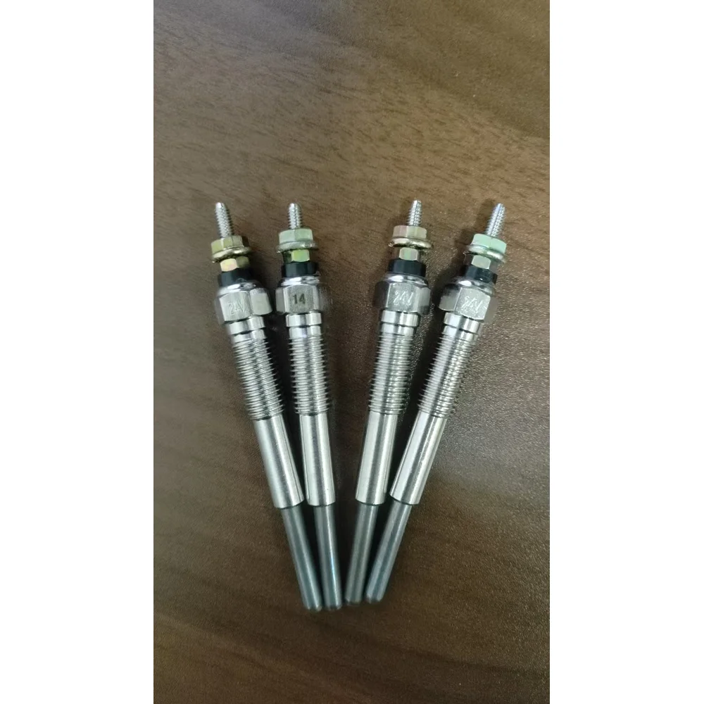 4pcs for Komatsu PC60 120 130 200-5-6-7 preheating plug 4D95/6D95 electric heating plug