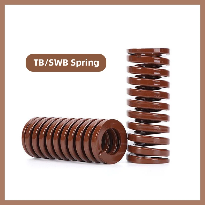 Obelix 1PCS Brown Heavy Load Press Compression Die Spring Spiral Stamping Rectangular Springs Outer Dia 12-30mm Length 20-100mm