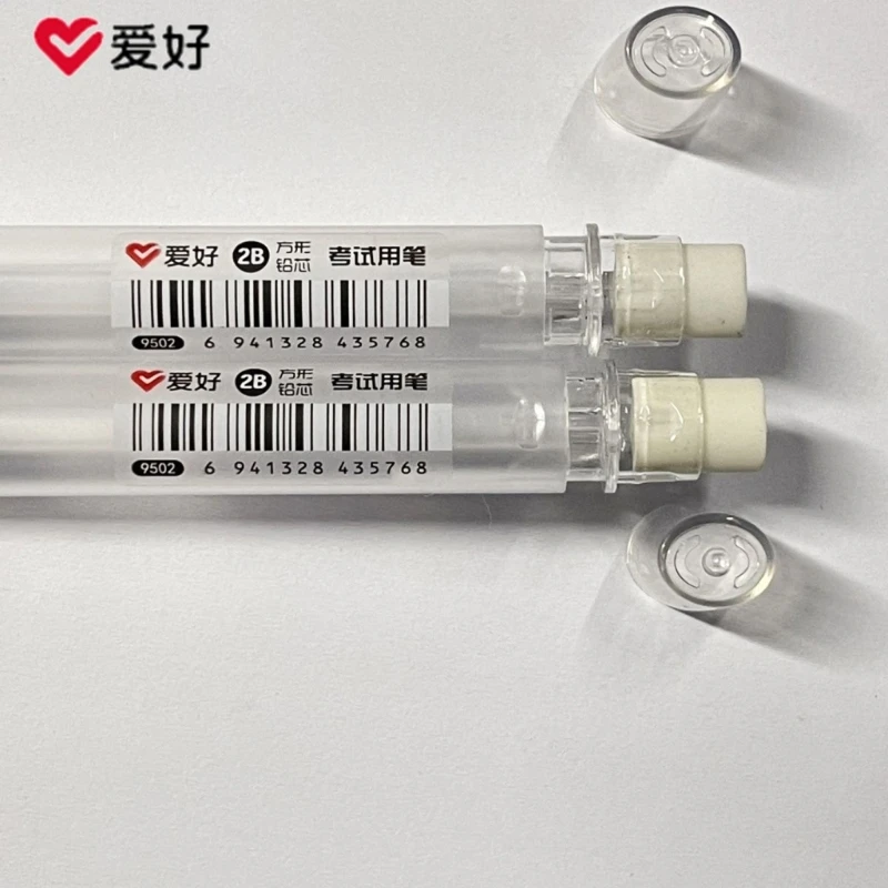 2024 New Flat Automatic Pencil 2B Holder Exam Mechanical Pencil for Calligraphy