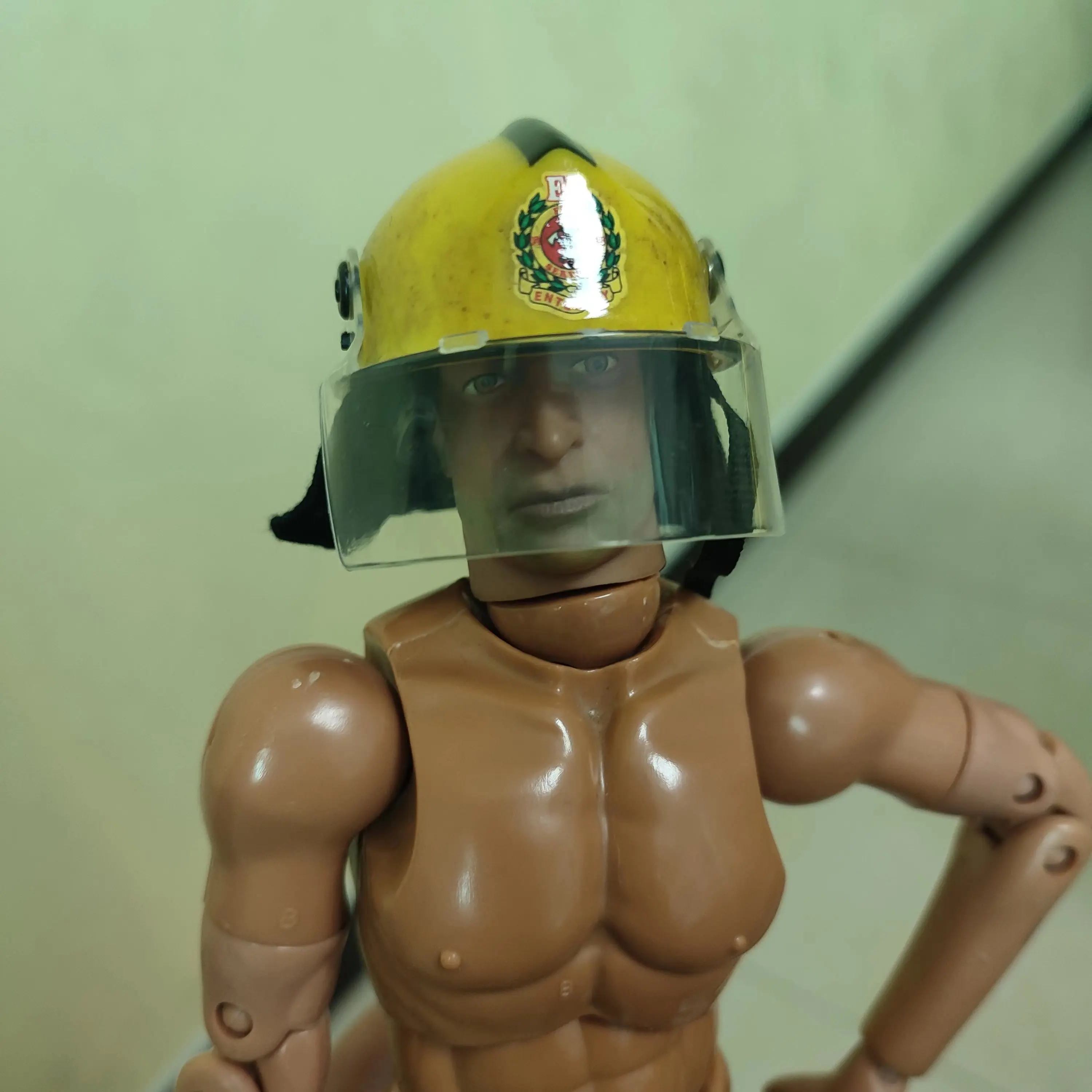 1/6 Soldier Model Fire-fighting Hero pompiere berretto di sicurezza antincendio cappello casco di sicurezza antincendio vecchia versione adatta per