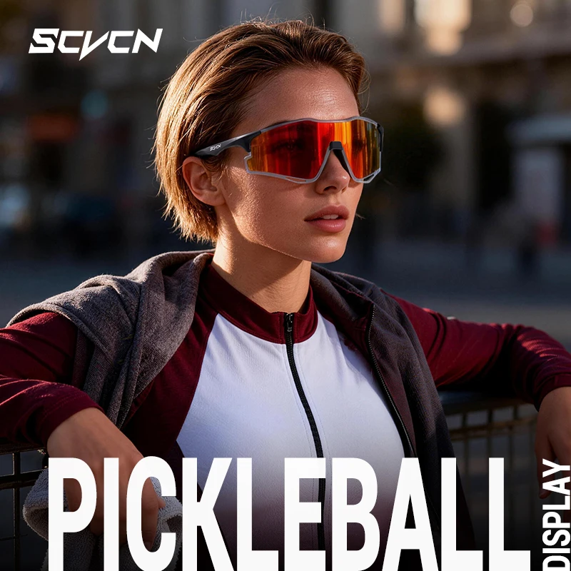 SCVCN Photochromic Running Sunglasses Marathon Ultralight Glasses Women Outdoor Sports Men Cycling Road Bicycle UV400 Goggles