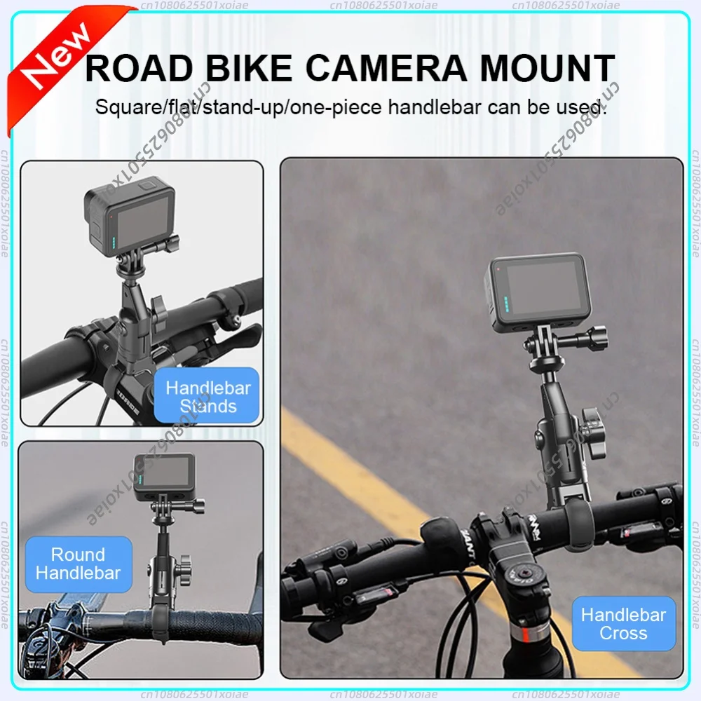 Motorcycle Bicycle Holder Handlebar Mirror Mount Bracket for Insta 360 X2 X3 X4 Go Pro 12 11 10 Action Camera Accessories