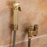 Antique Bronze Toilet bidet sprayer set Brass Double Use Bidets faucet Bathroom sprayer  High Pressure gun