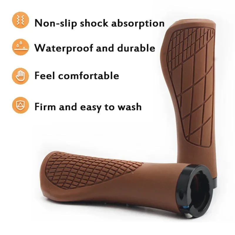 ODI Mountain Bike Grips Ergonomics Bicycle Grips Non-slip Motorcycle Scooter Grip Shock Absorption Mtb Bicycle Cuffs Lockable