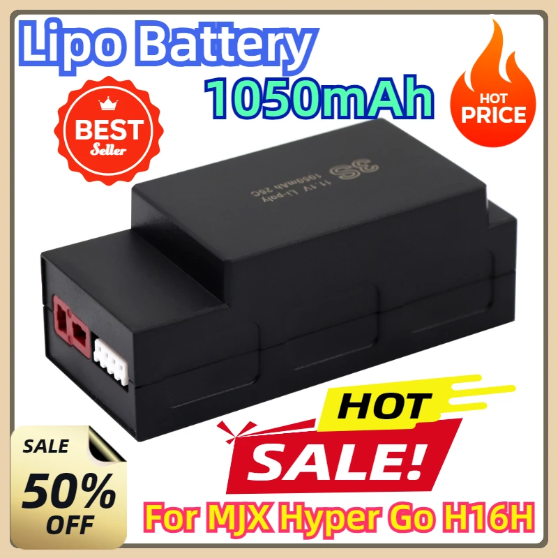 For MJX Hyper Go H16H H16E 1/16high Speed R/C Toy Car Remote Control Off-road Truck Parts  3S 11.1V 1050mAh Lipo Battery