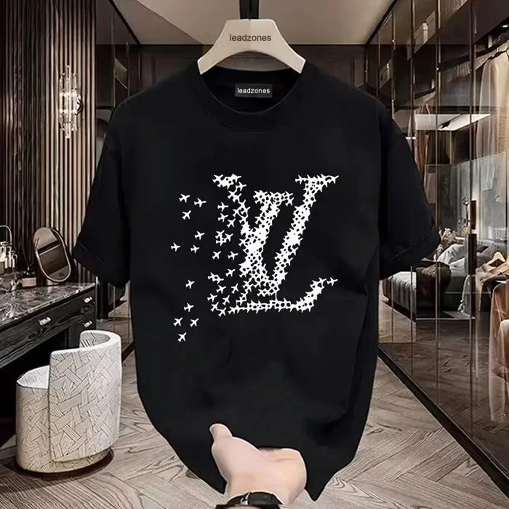 تي شيرت قطني كبير الحجم بأكمام قصيرة للرجال والنساء ، تيشيرتات مصممة غير رسمية ، توب برقبة مستديرة ، طباعة ، تخفيضات كبيرة ،