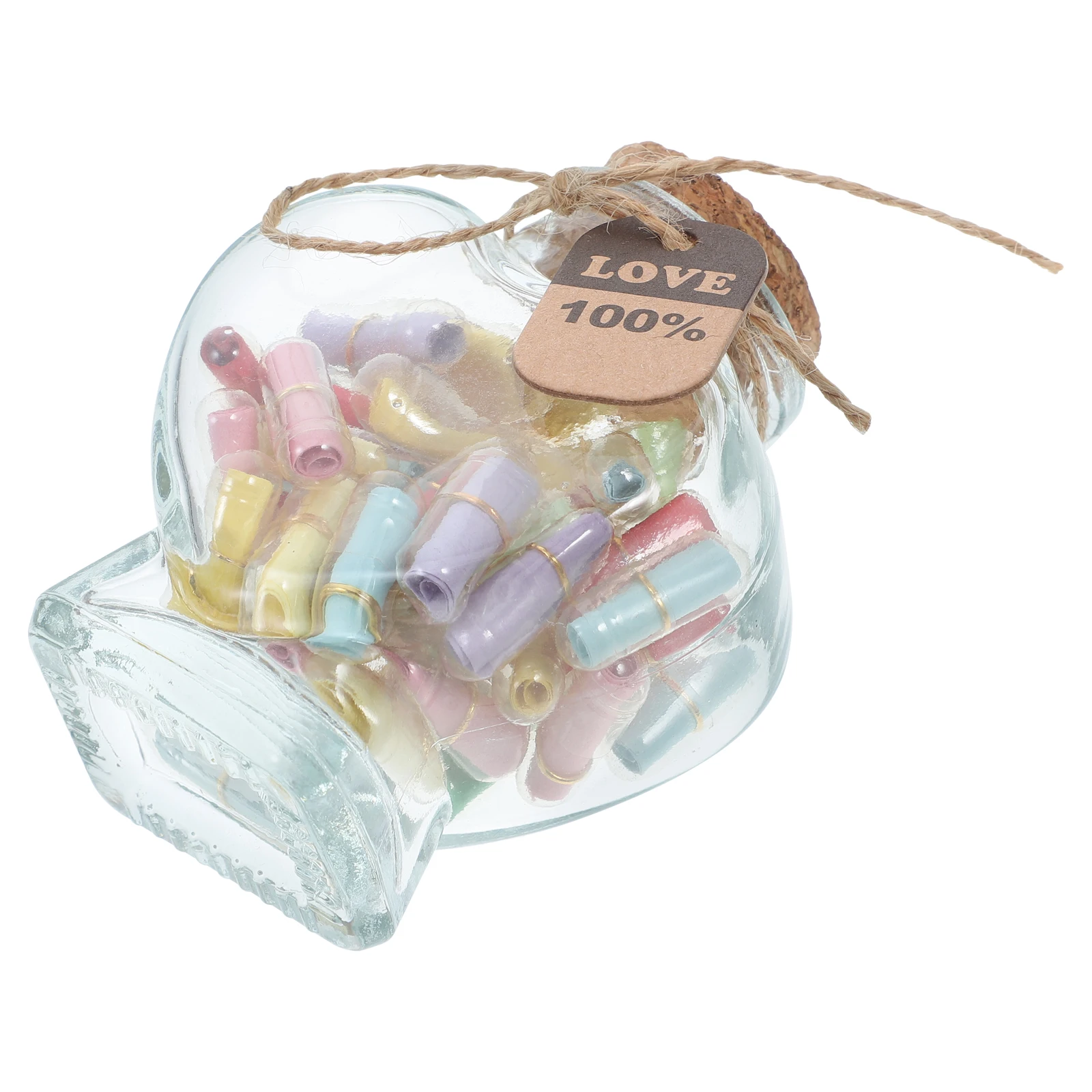 

Capsule Decorative Bottle Glass Jars Heart Containers Wishing Drift Bottles Romantic Messages DIY Gifts Valentine Anniversary
