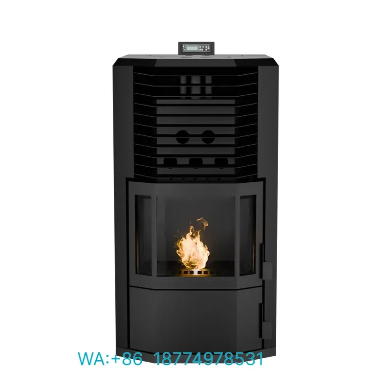 for Modern Living Room Bathroom Wood Pellet Burning Stove Eco Friendly Indoor Fireplace Biomass Heater