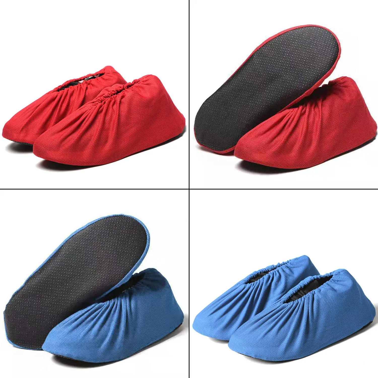 

1 Pair Shoe Cover Washable Reusable Thick Shoes Protector Household Indoor Non-slip Floor Protection Shoe Covers