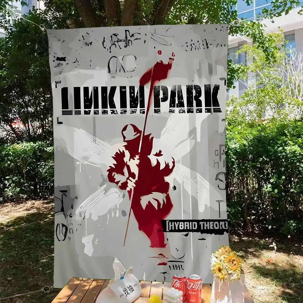 Band L-LinkinS Cool P-ParkS Retro Flags Multiple Choice Living Studio Booth Interior Decoration Banner