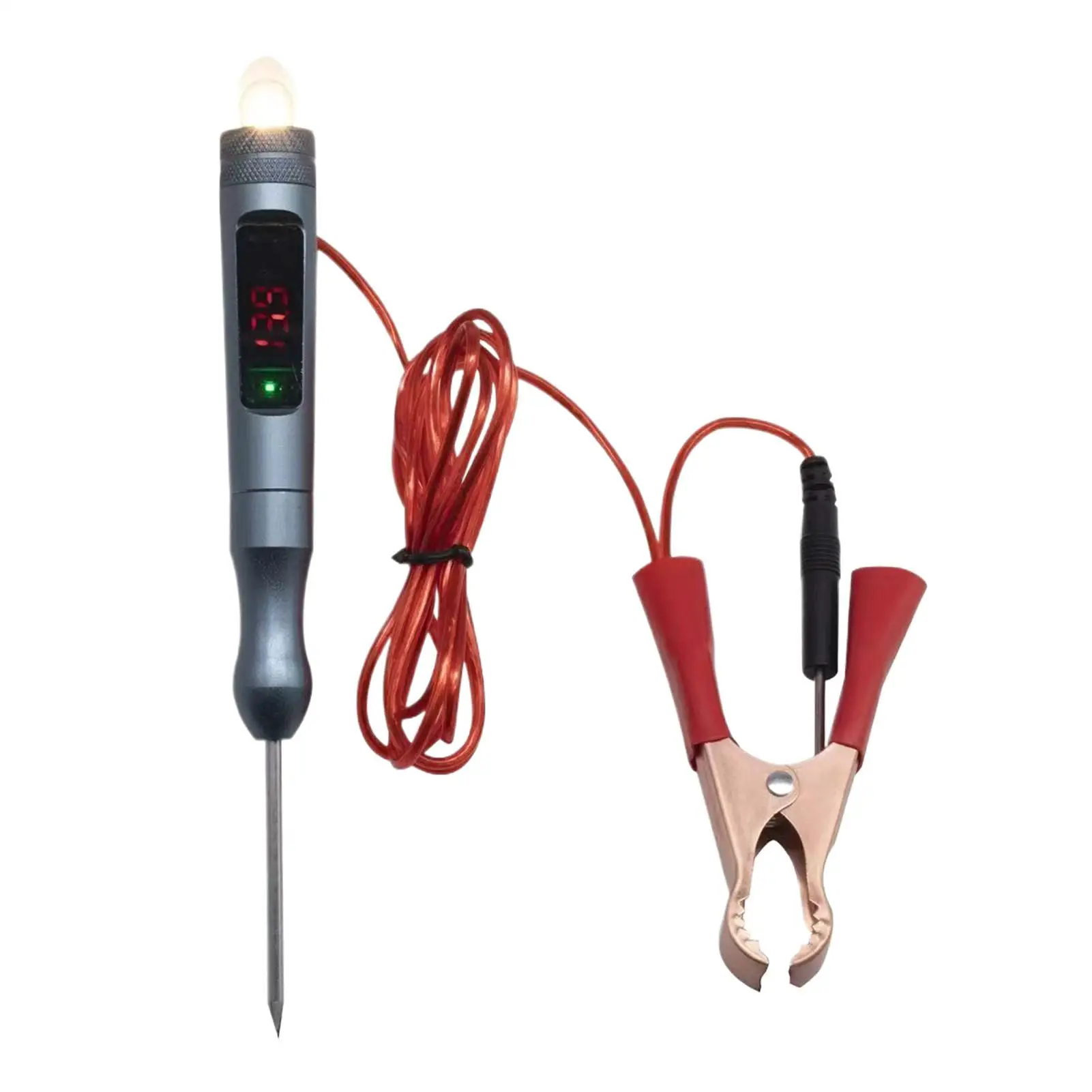 

Test Light Automotive 0-45V LED Digital Voltage Display Diagnostic Tool Auto Bidirectional Voltage Tester For Car Truck SUV