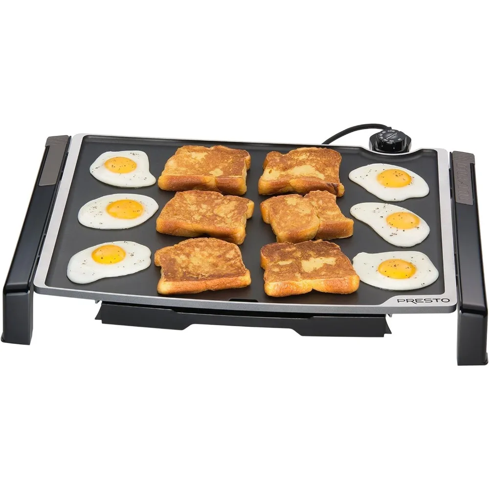 Presto Electric Tilt-N-Fold Griddle, Preto, 19 "X 15", 07073