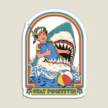 Blijf Positief Magneet Houder Koelkast Decor Schattig Grappig Magnetisch Kleurrijk Speelgoed Stickers Kinderen Kinderen Baby Thuis