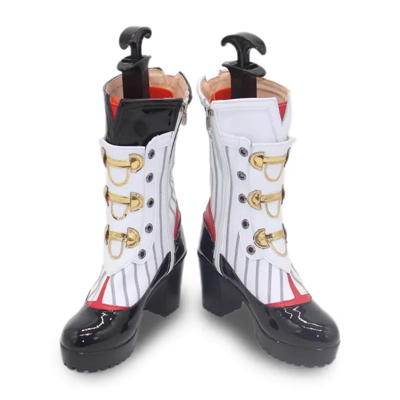 Zapatos de Cosplay Zenless Zone Zero Yixuan, botas Yixuan bonitas para mujer, zapatos de fiesta de cuero PU suave para Halloween, accesorios de tacón alto, regalos de vacaciones