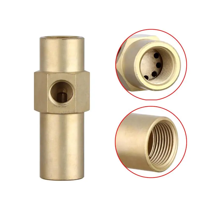 Brass Siphon Full Cone Nozzle Base Waste Oil Burner Nozzle For  Injection, Air Atomization Boiler Combustion Parts