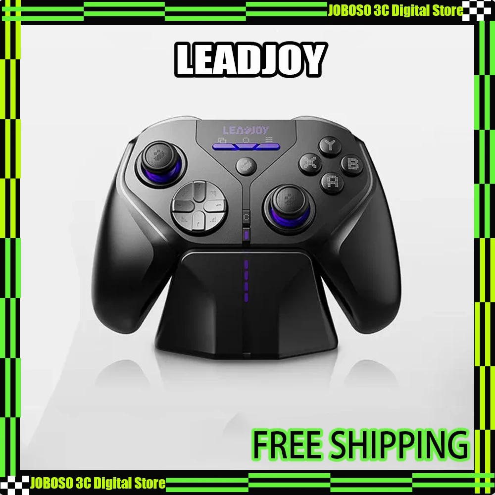 

Игровой контроллер LeadJoy Xeno Plus 2.4G беспроводной 12-битный TMR джойстик JS13pro для ПК, планшетов, Switch 2/PS/XXBO/NS2 с датчиком Hall Body Sense для FPS-игр