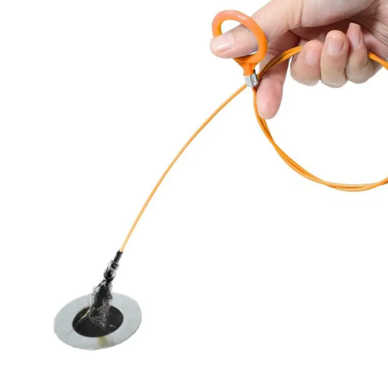 Kitchen Drainage, Bathtub And Shower Strainer Snake Remover Drain Cleaner Tool Unclogs Hair & Debris For Sink Bathroom,