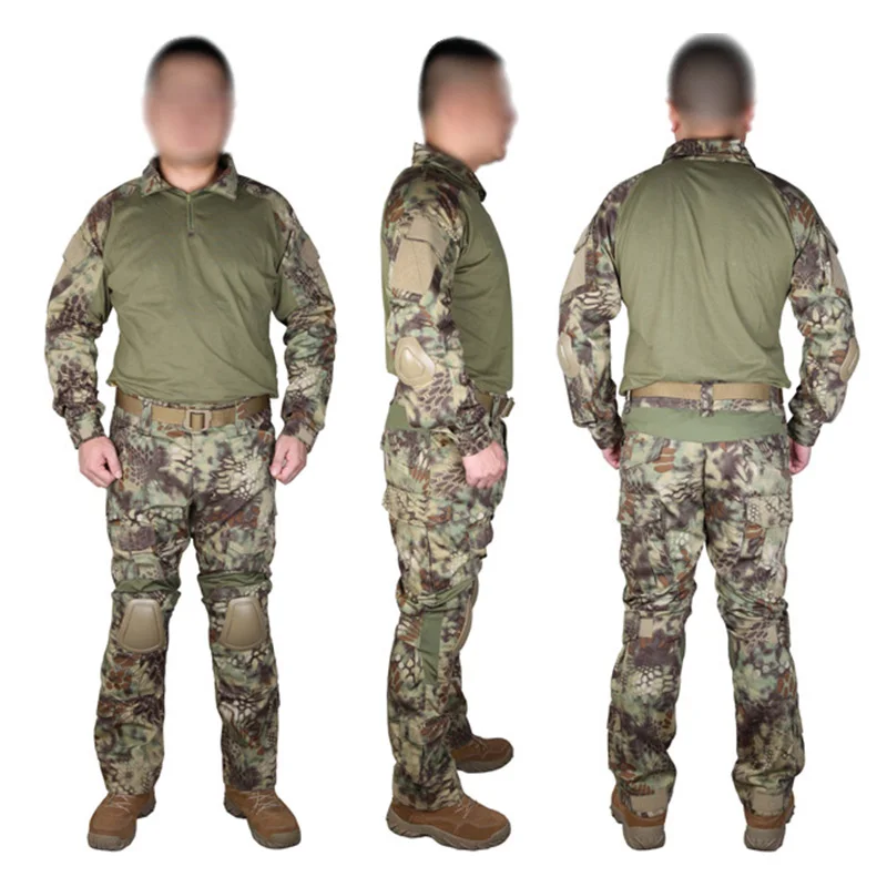 Emersongear Tactical Een2 Combat Suit Uniform Set Training Suits Mens Outdoor Hiking Hunting Tops Cargo Shirts Pants MR
