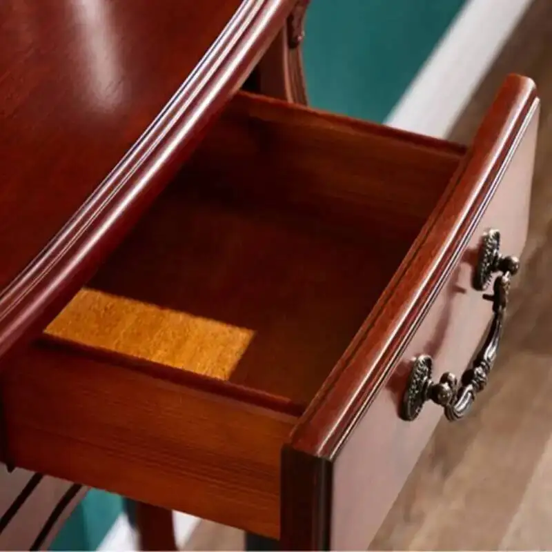Mesas de pared para entrada, consola americana semicircular, mesa europea sencilla para sala de estar, elegante mesa de recibidor, muebles.
