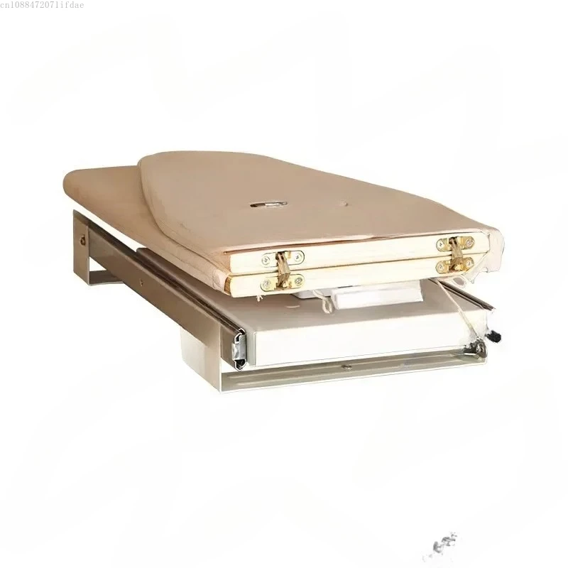 

Foldable Ironing Board Rack Aluminum Metal Retractable Rotary Ironing Board with Built-in Hidden Damping Guide