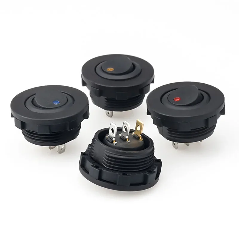 Car Truck Rocker 3 Pin 2 Position Switch on/Off Control SPST for Marine Auto Parts 12V LED Boat Switch with Light
