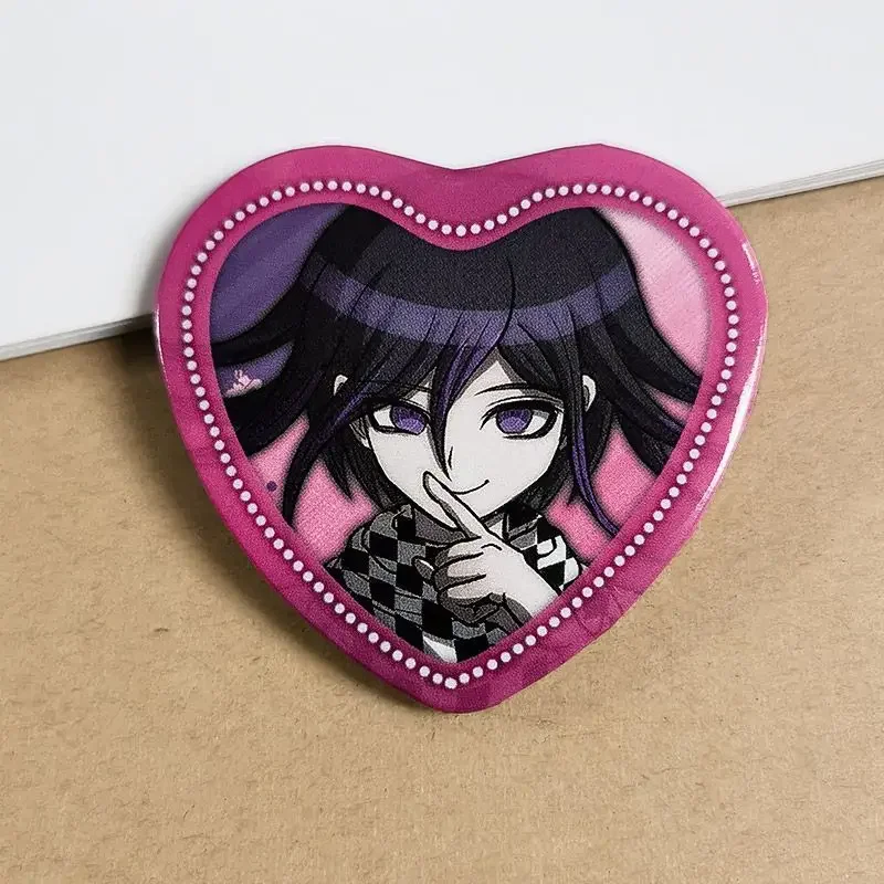 دانغانرونا الحب شارة ميكان تسوميكي ناجيتو كومايدا هيناتا هاجيمي نانامي شياكي أنيمي شارة معدنية أكياس بروش دبوس تأثيري هدية