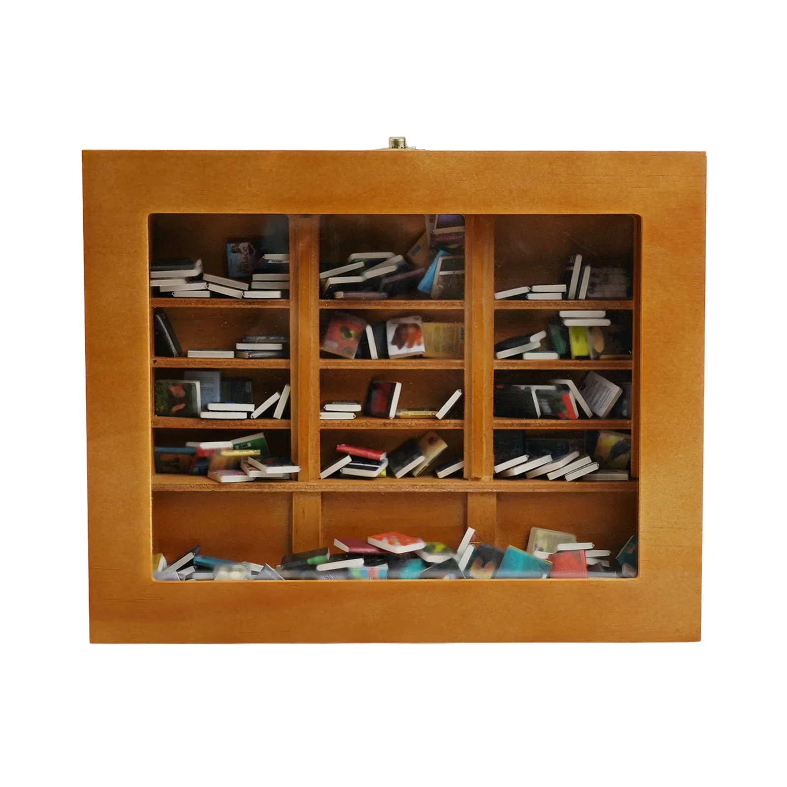 

Мини-книжная полка, анти-тревожная книжная полка, художественная атмосфера, креативная организация, маленькая книжная полка с мини-книгами