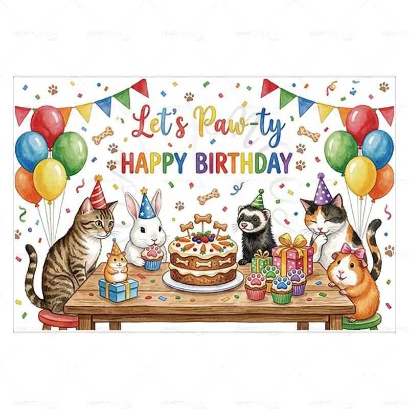 Bannière Joyeux Anniversaire, Toiles de Fond pour Photographie, Décorations de Célébration, Toiles de Fond pour Photos