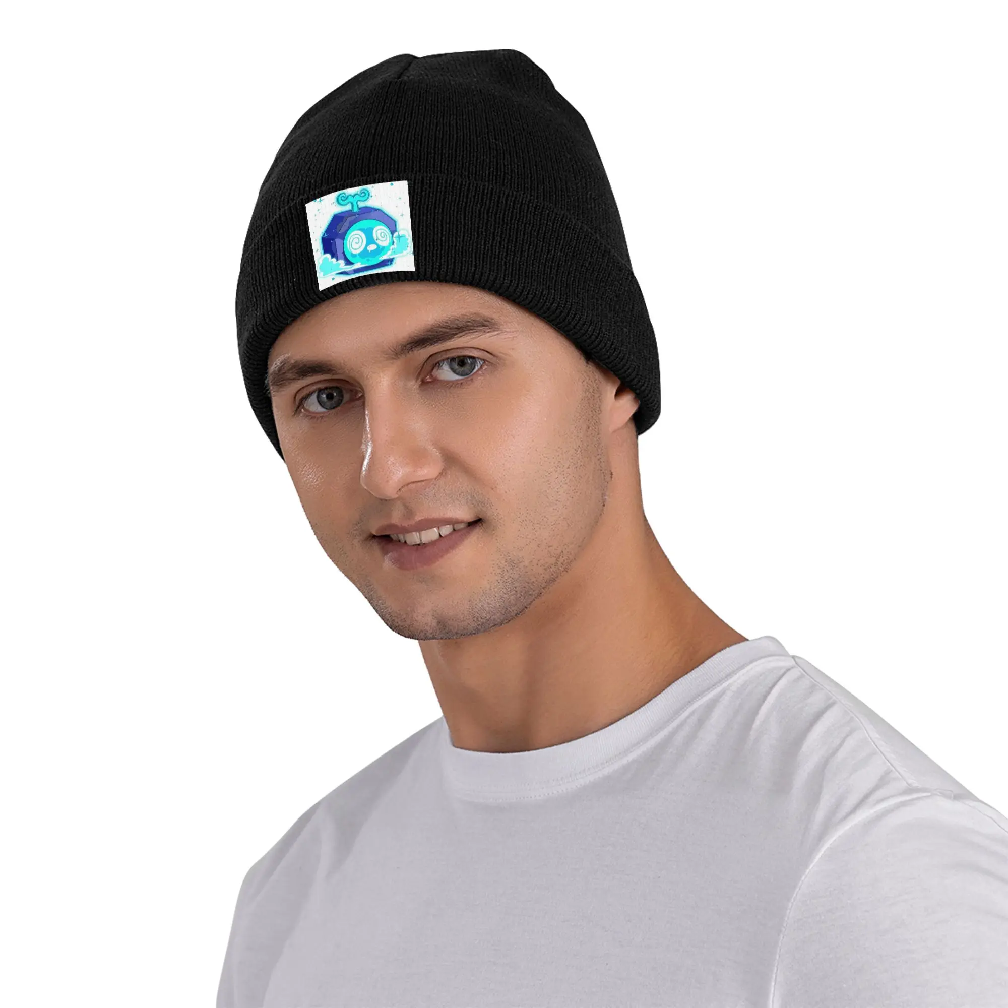 لعبة Blox Fruits قبعة محبوكة دافئة قبعة شتوية متماسكة قبعة Skullies Beanies قبعات الهيب هوب للجنسين